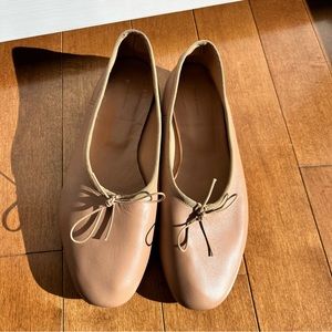 Mansur Gavriel Leather Ballet Flats